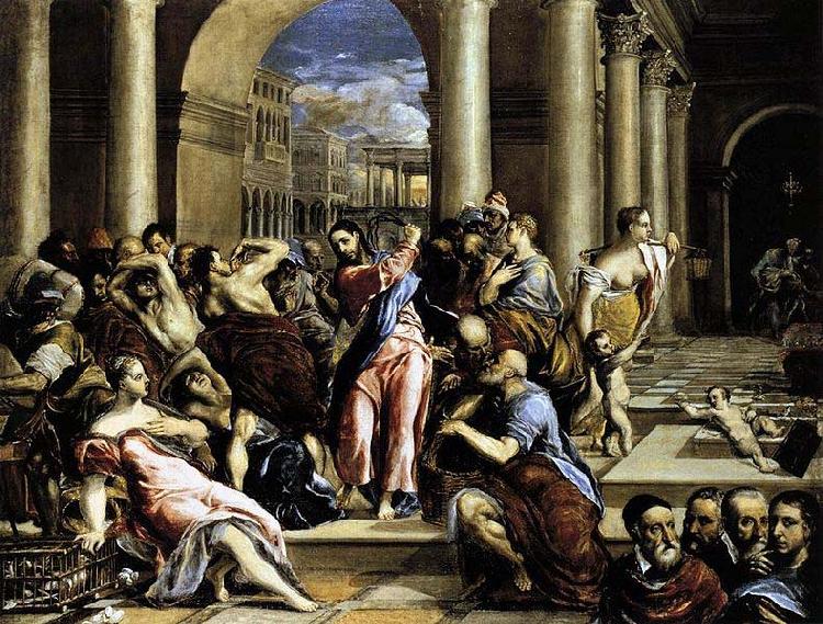 El Greco La Purificacion del templo Roma oil painting image